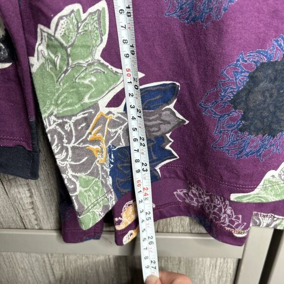 Little Journey Chicago Top Artsy Purple Floral Print Size S - Picture 5 of 8